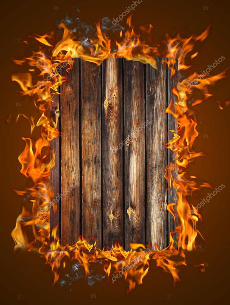 Burning Wood Texture