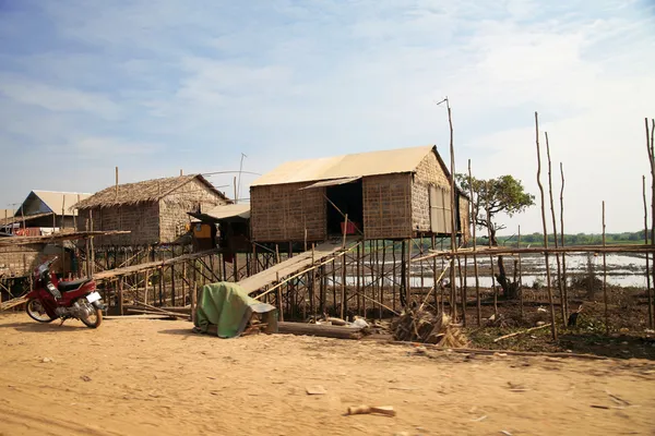 Cambodian house at Tonle Sap