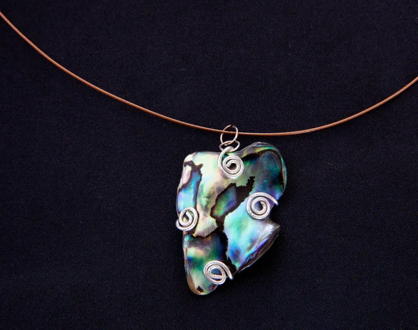 Single Paua shell as pendant