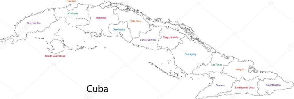 Cuba+map+outline