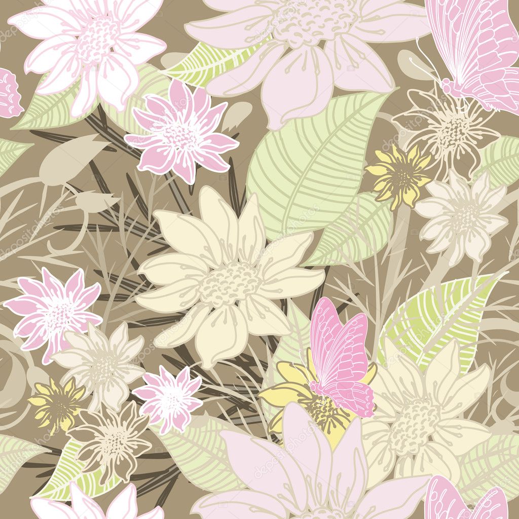 Floral Background Seamless