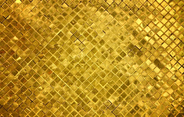 Golden tiles background
