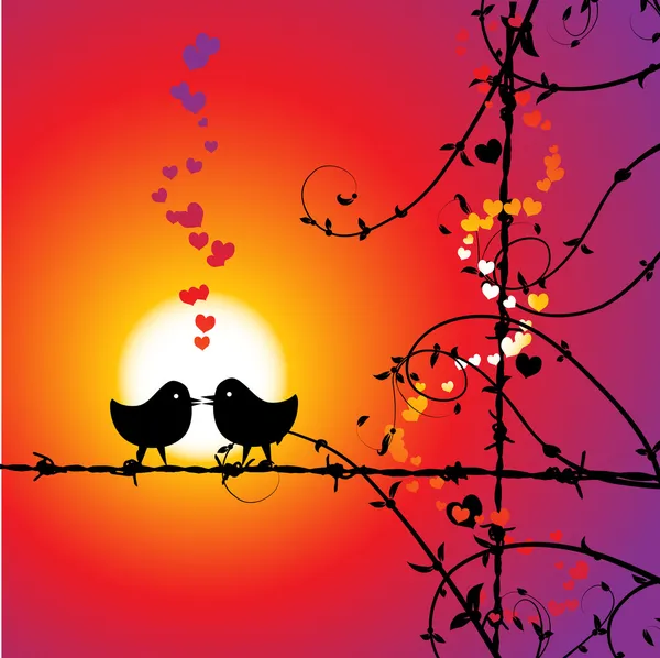 images of love birds kissing. Stock Vector: Love, irds