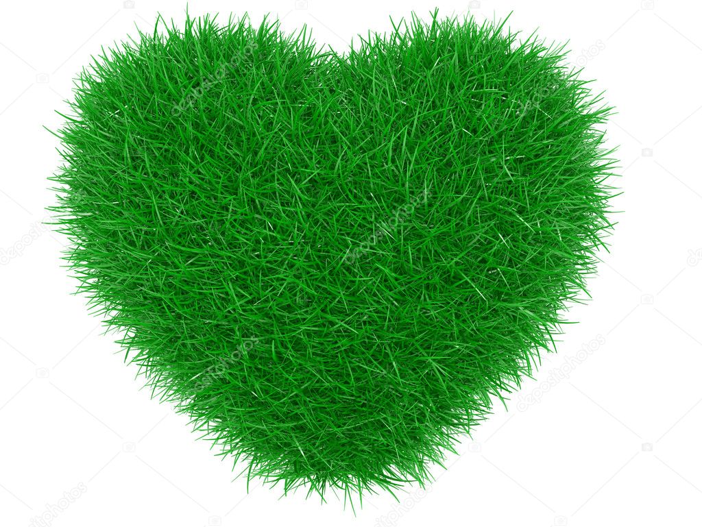 heart in grass