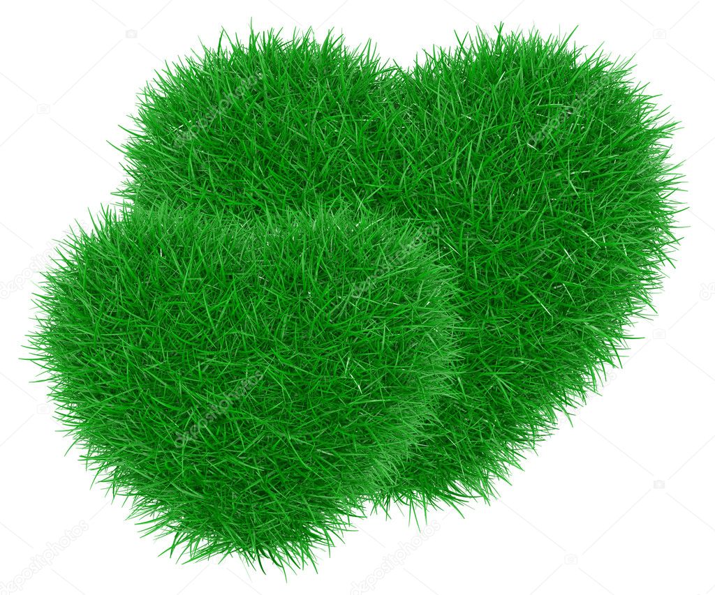 heart in grass