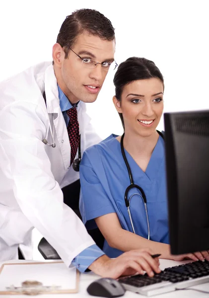 Young doctors discussing — Stock Photo #2998473