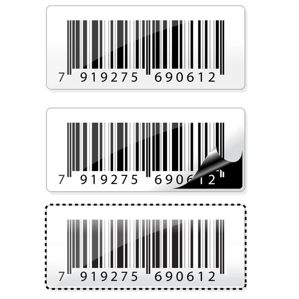 barcode vector art. Stock Photo: Barcode sticker