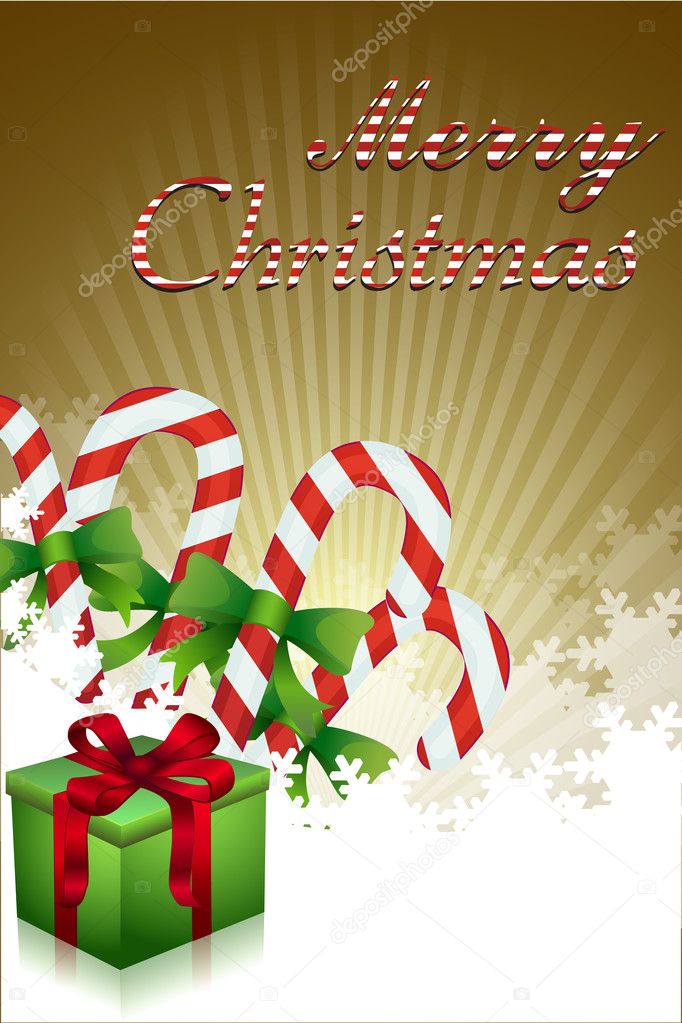 Merry christmas with gifts and candies — Stock Photo © get4net #4164789