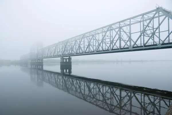 Railway bridge .matutinal mist