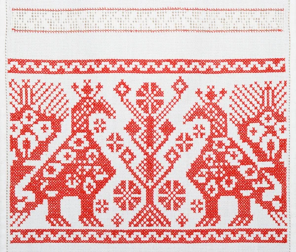 Ukrainian embroidery, towel, texture