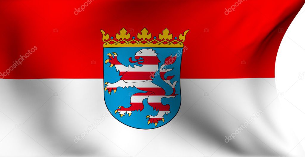 Flag of Hessen, Germany &mdash; Stock Photo &copy; yuiyui #4305530