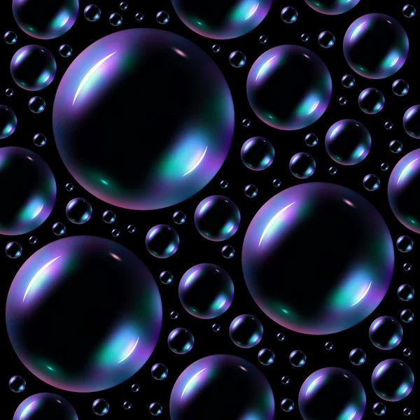Soap bubbles seamless background.