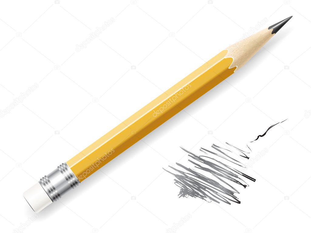 Lead pencil. — Stock Vector © Leonardi #3848234