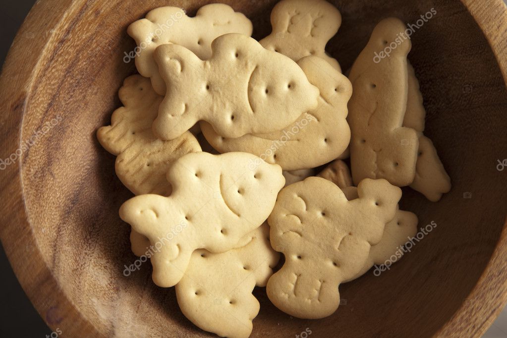 Animal shaped biscuits in a plate — Stock Photo © gerasimov 3548307