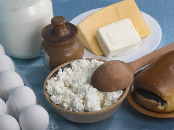 Dairy product on a cook-table