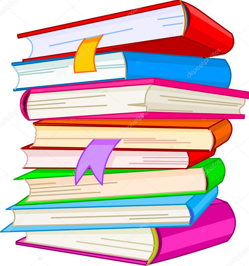 Книги в стопке рисунок Книги в стопке рисунок