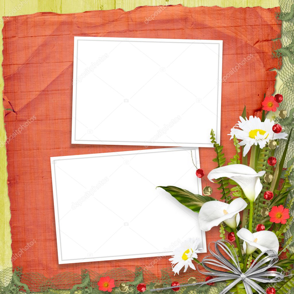 flower frame background