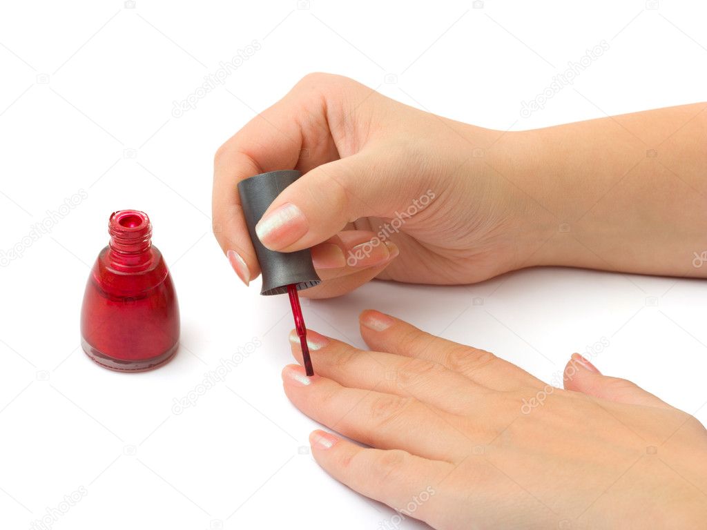 hands nail polish