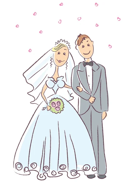 WeddingVector cartoons by TATYANA KULIKOVA Stock Photo