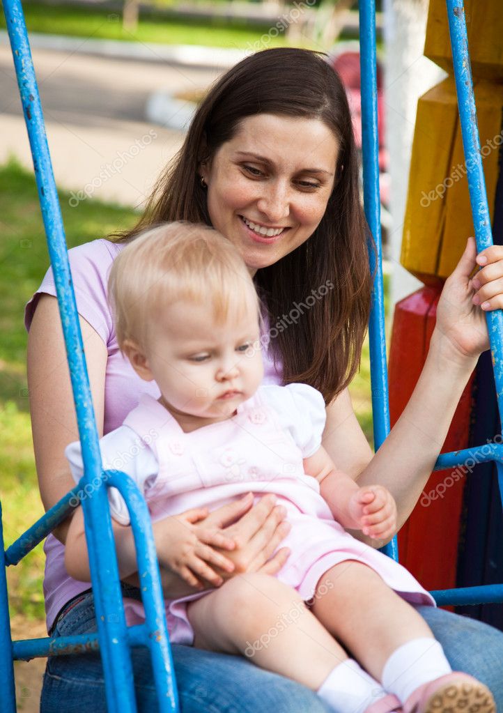 A Child Swinging