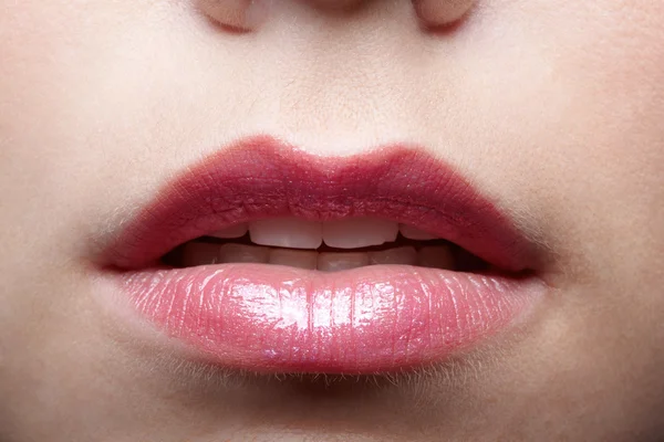 Close up of girl's lips