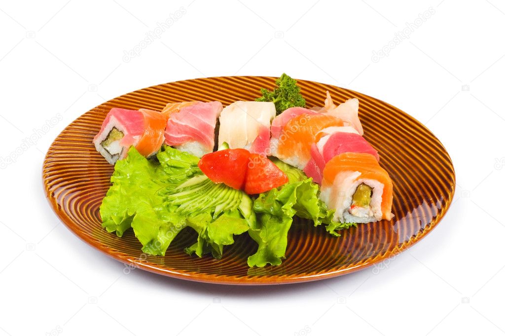 Sushi White Background