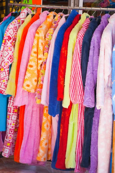 Colour terry dressing gowns