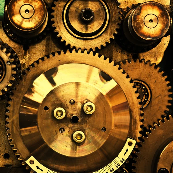 View of gears from old mechanism