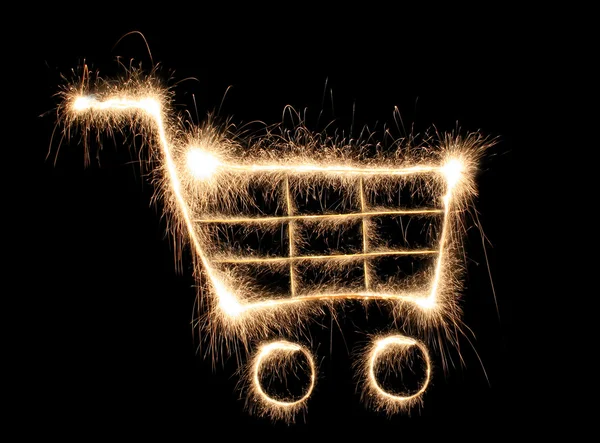 Shopping cart sparkler