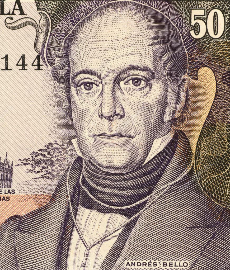 <b>Andres Bello</b> (1781-1865) on 50 Bolivares 1995 Banknote from Venezuela. - depositphotos_3154541-Andres-bello