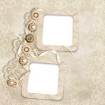 Old frame on elegant vintage background