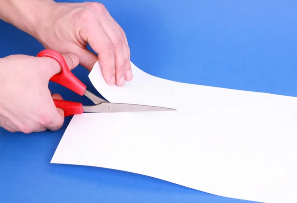 Cutting Paper with Scissors