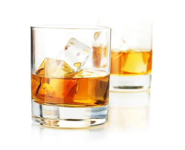 scotch glasses. Photo: Two whiskey glasses