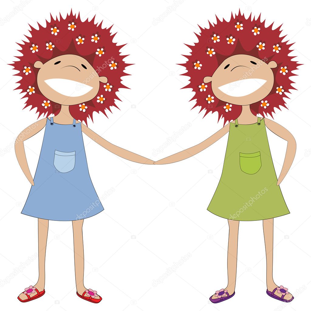 clipart sisters holding hands - photo #11