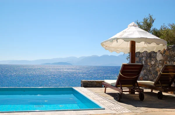Swimming pool at luxury villa