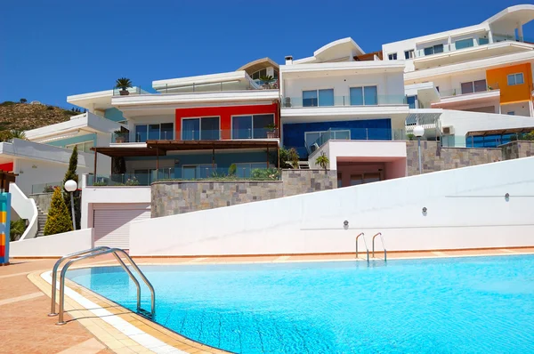 Swimming pool by luxury villas