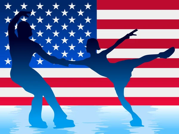 american flag background free. Skating on American flag