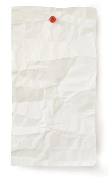 crumpled page