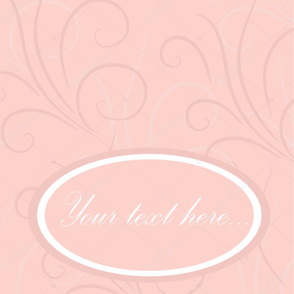 pink wedding background layout with ring