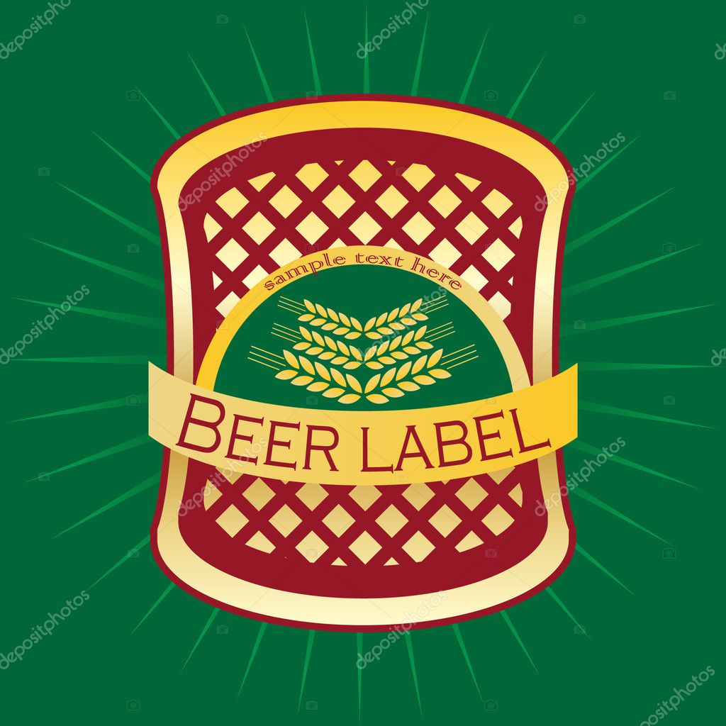 beer label vector