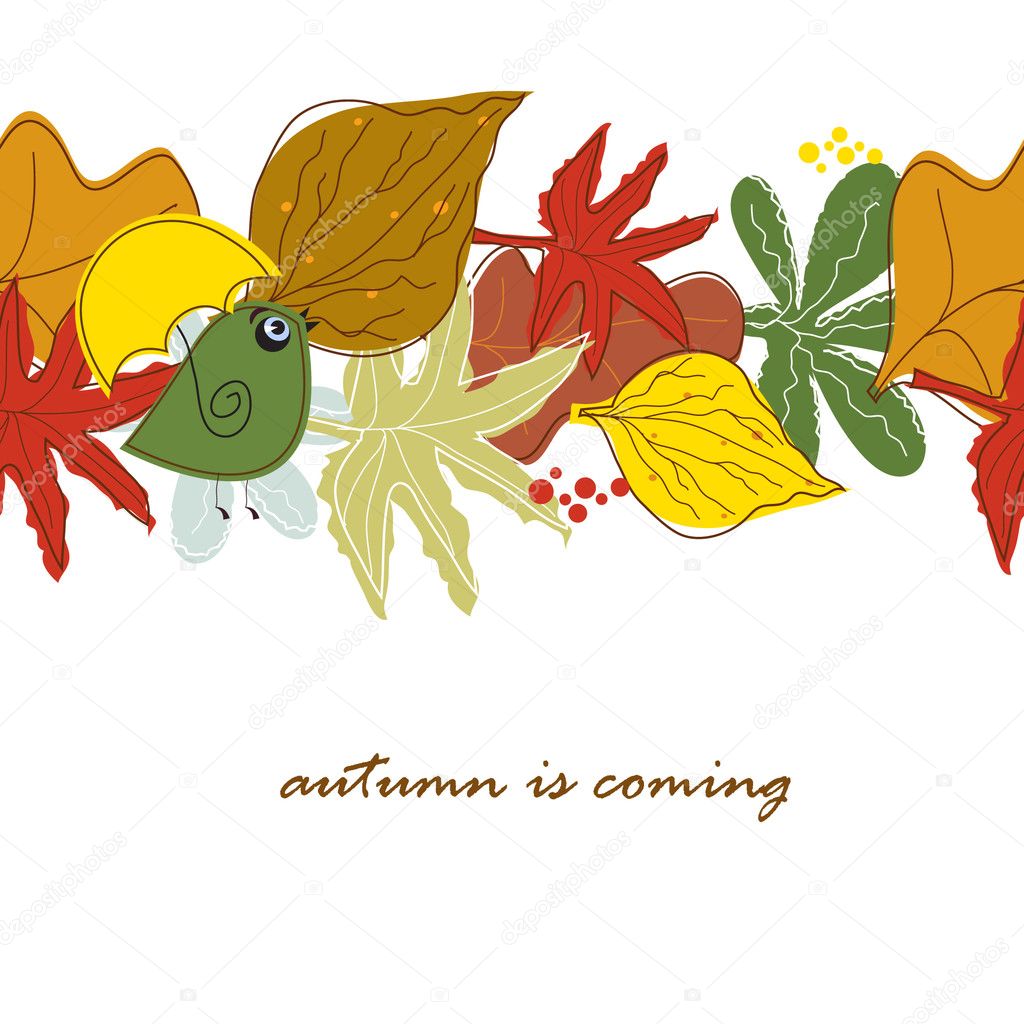 Autumn Leaves Border