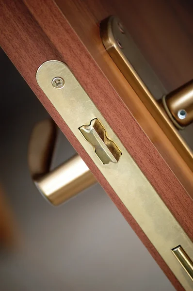 Handle modern door closeup