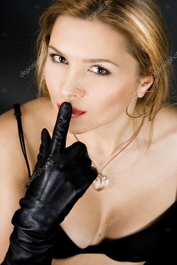 黑色<em>胸罩</em>的<em>美女</em>+-+照片作者