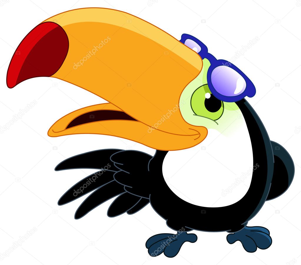 cute cartoon toucan