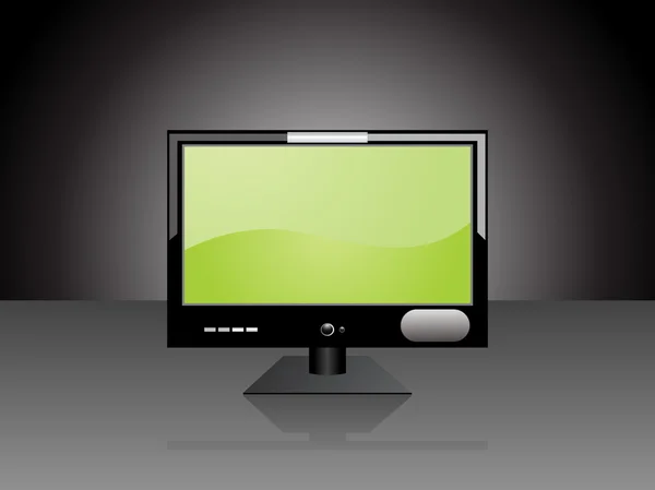 Lcd screen tv with green display