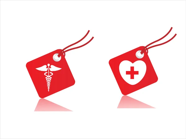 Medical symbol tags vector illustration