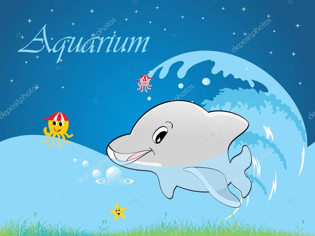 Seascape Aquarium Background