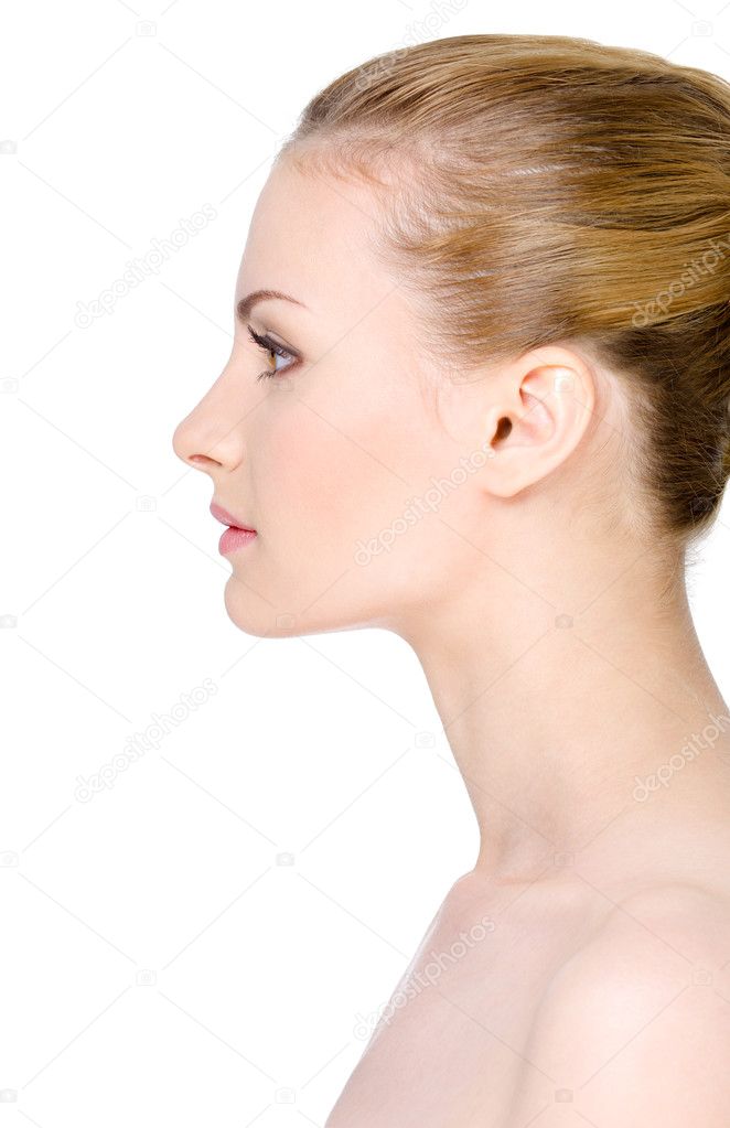 Clean womans face in profile — Stock Photo © valuavitaly ...