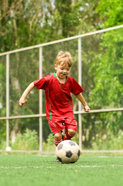 Boy with soccer ball — Stock Photo #3475037