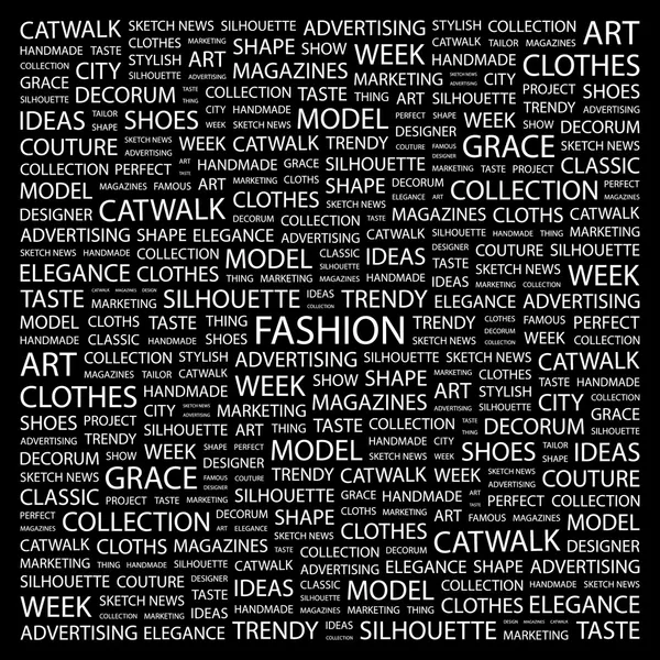 Fashion Backgrounds on Fashion  Word Collage On Black Background   Stock Vector    Studiom1